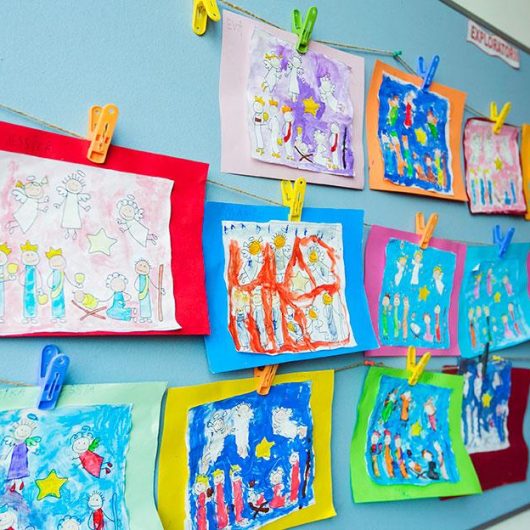 Zeichnungen der Schüler